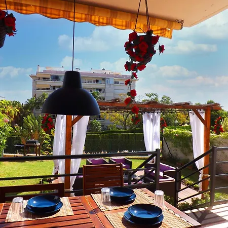 Casa Familiar Ideal 10 Con Jardin, Terraza, Bbq Y Playa Apartment